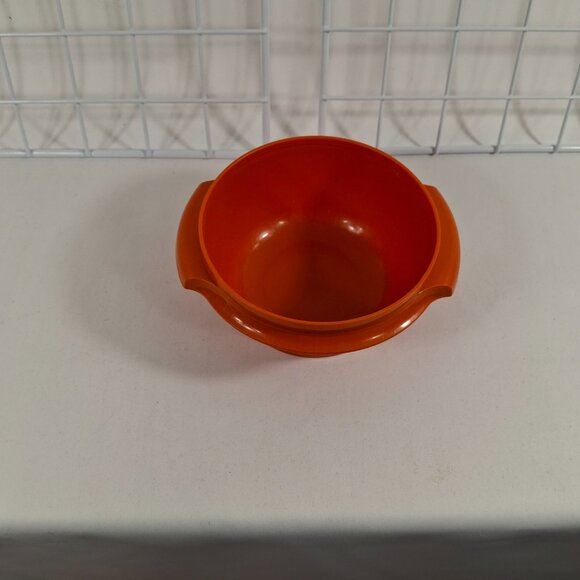 Vintage Collectible Tupperware #886 Servalier Bowl Orange No Lid D 4.75 x H 4 In - Picture 3 of 10